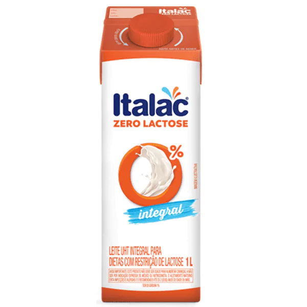 Leite Zero Lactose Italac Integral -1L