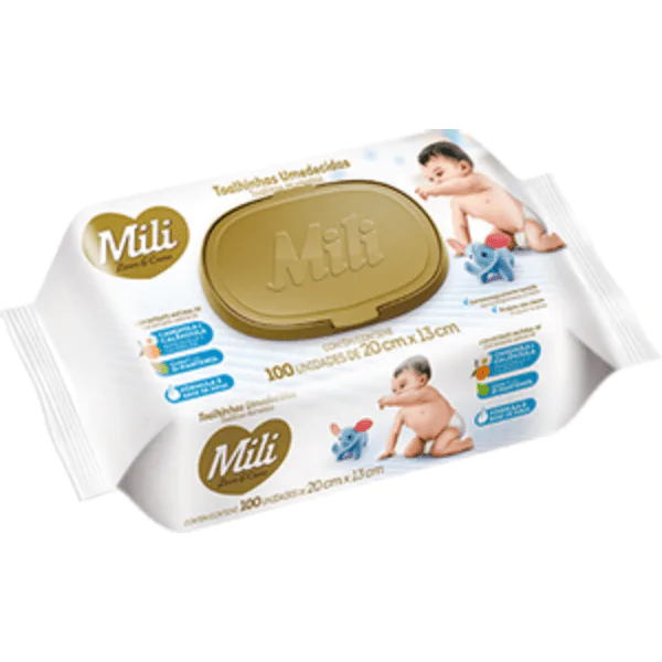 Lenço Umedecido Mili LoveCare - 100und - Imagem 2