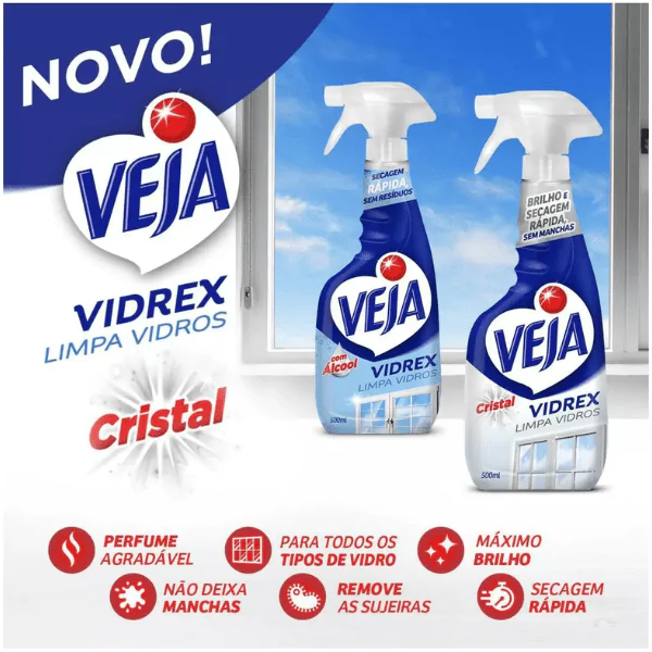 Limpa Vidros Veja Vidrex - 500ml - Imagem 2