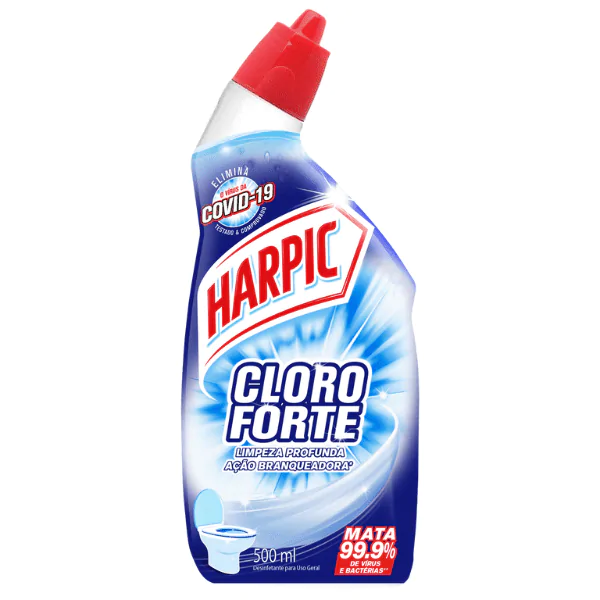 Limpador Sanitário Líquido Harpic Cloro Forte - 500Ml