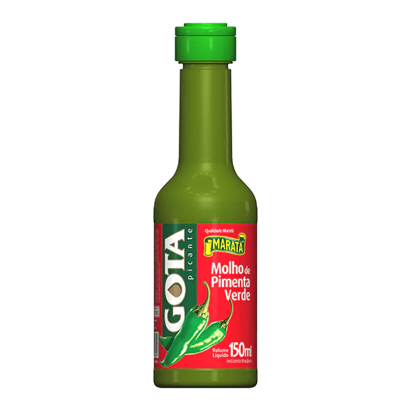 Molho de Pimenta Verde Gota Frasco - 150ml