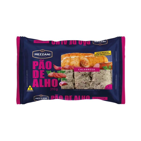 Pão de Alho Mezzani Calabresa - 310gr - Imagem 1