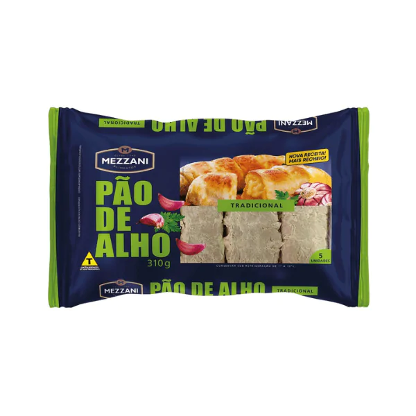 Pão de Alho Mezzani Tradicional - 310gr - Imagem 1