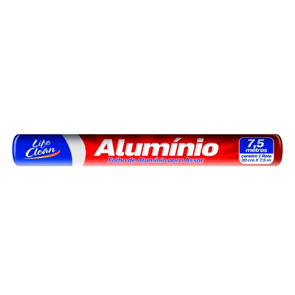 Papel Alumínio Life Clean Rolo - 30cm x 7,5m - Imagem 1