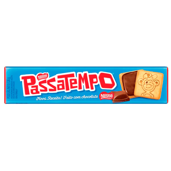 Biscoito Recheado Passatempo Chocolate - 130gr