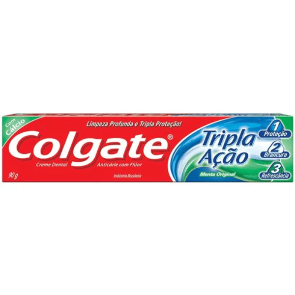 Creme Dental Colgate Tripla Ação - 90gr*