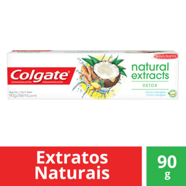 Creme Dental Colgate Natural Extracts Detox - 90gr - Imagem 3