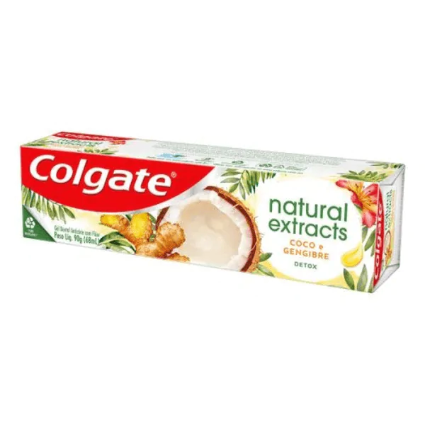 Creme Dental Colgate Natural Extracts Detox - 90gr - Imagem 1