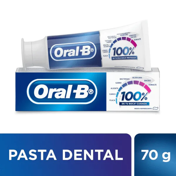 Creme Dental Oral-B 100% - 70gr - Imagem 1