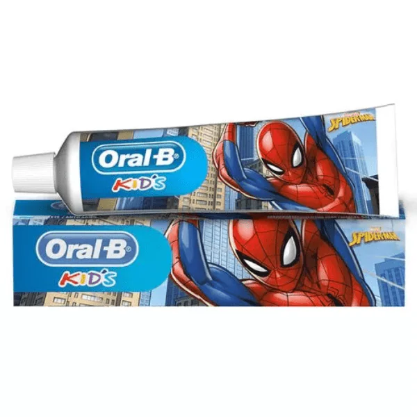 Pasta de Dente Oral-B Kids Homem Aranha - 50G-1 Creme Dental Oral-B Kids Homem Aranha - 50gr - Imagem 1