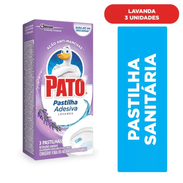 Pastilha Adesiva Pato Lavanda - 3Un - Imagem 2