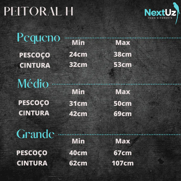 Peitoral H Super Premium P - Kakitos - Imagem 2