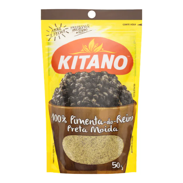 Pimenta do Reino Pó Kitano Embalagem - 50gr - Imagem 1