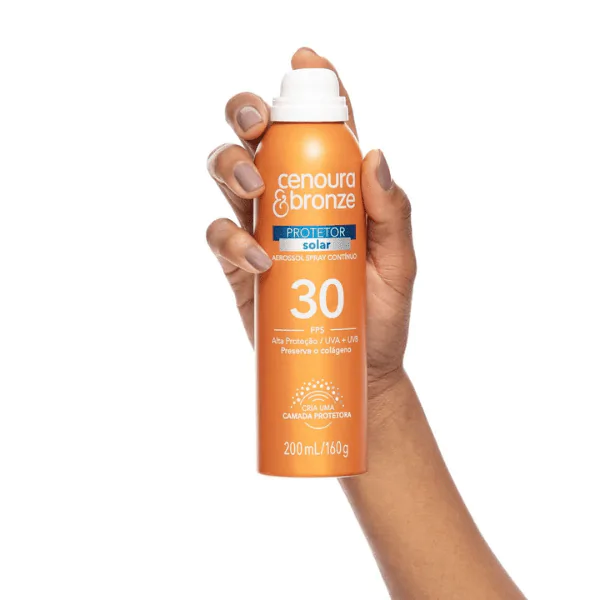 Protetor Solar Cenoura & Bronze Aerosol FPS 30 - 200ml - Imagem 3