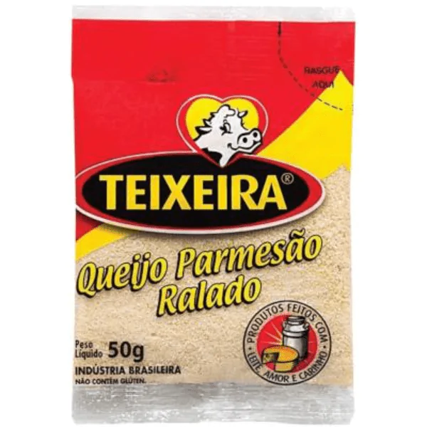 Queijo Ralado Parmesão Teixeira - 50gr - Imagem 1