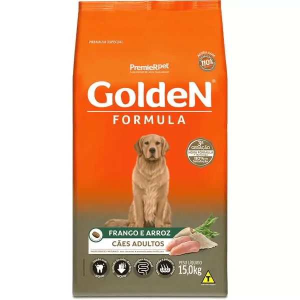 Ração Golden Formula Cães Adultos Frango e Arroz - 15 Kg - Imagem 2