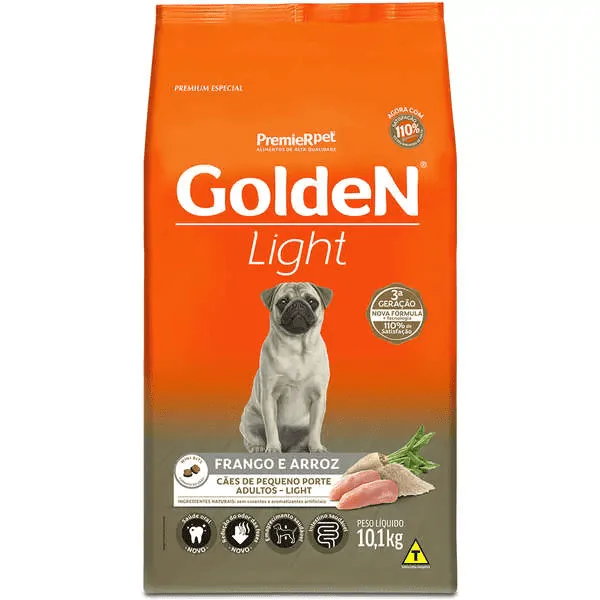Ração Golden Formula Light Cães Adultos Porte Pequeno Frango e Arroz -10,1Kg - Imagem 2