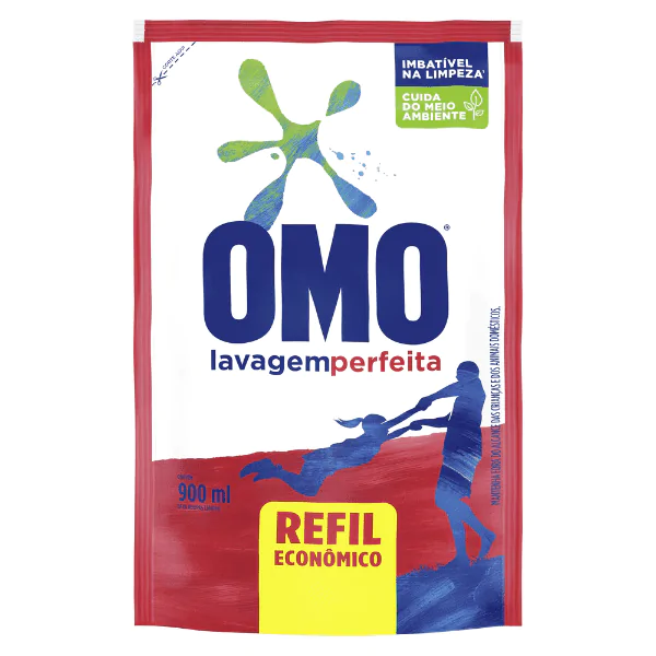 Sabão Líquido OMO Refil - 900ml*