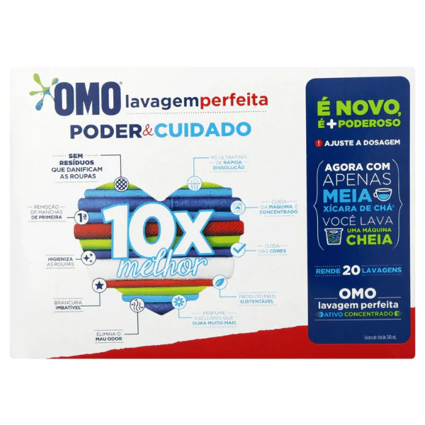 Sabão em Pó OMO Lavagem Perfeita - 1,6Kg* - Imagem 2