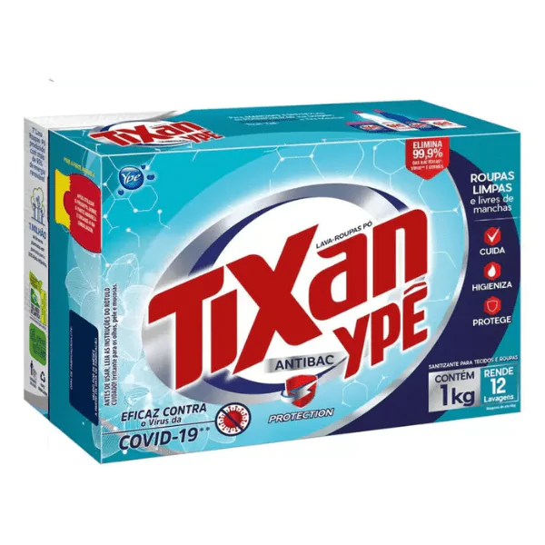 Sabão em Pó Tixan Ypê Antibac - 800gr - Imagem 1