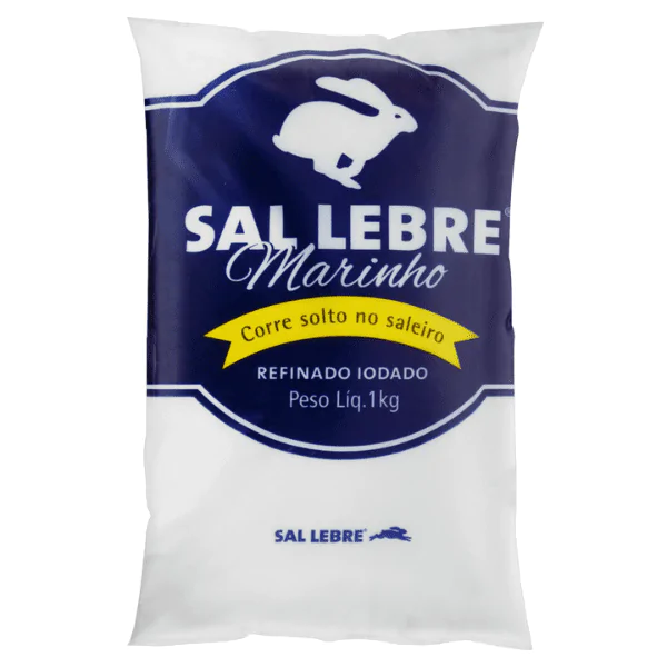 Sal Marinho Refinado Lebre - 1Kg