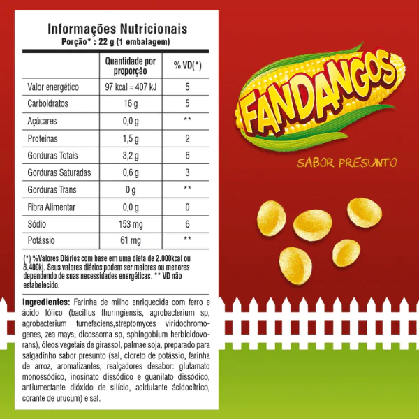 Fandangos Sabor Presunto - 37gr - Imagem 2