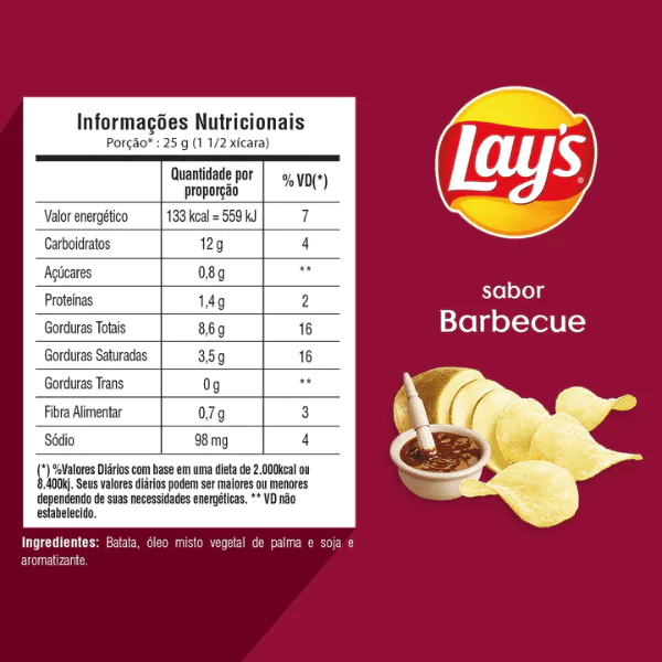 Lays Barbecue - 80G - Imagem 2