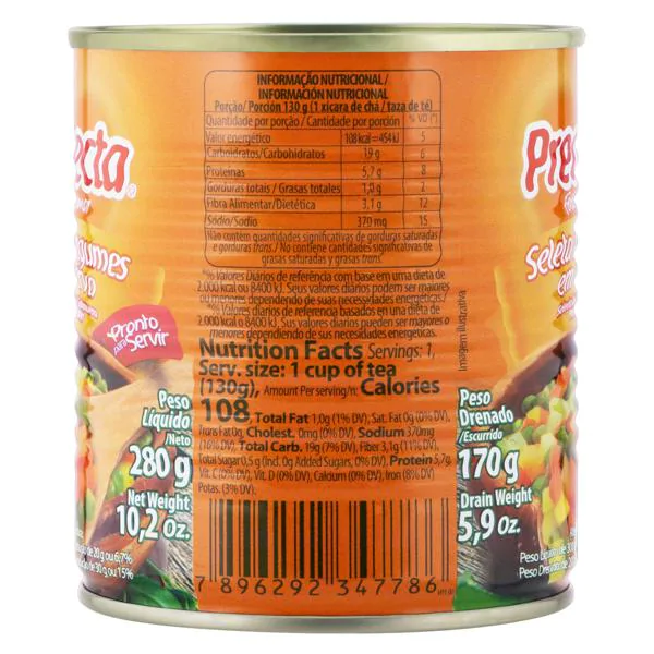Seleta Legumes Predilecta Lt - 170gr - Imagem 2