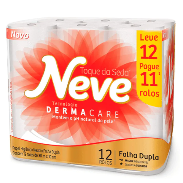 Papel Higiênico Neve FD Compacto 30m - 12und - Imagem 1