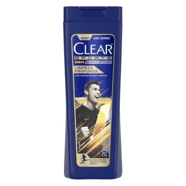 Shampoo Clear Men Anti Caspa Sports - 200ml - Imagem 1