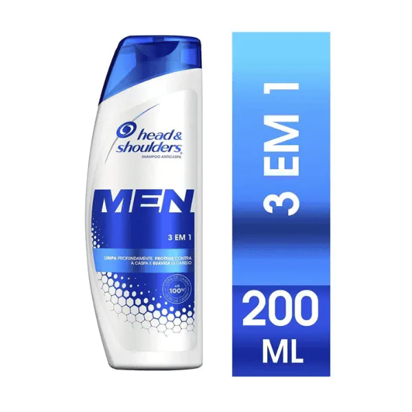 Shampoo Head&Shoulders Men 3 em 1 - 200ml - Imagem 2