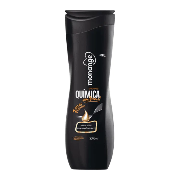 Shampoo Monange Quimica Sem Drama - 325ml - Imagem 1