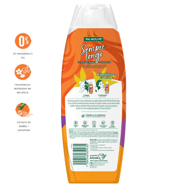 Shampoo Palmolive Sempre Longo - 350ml - Imagem 2