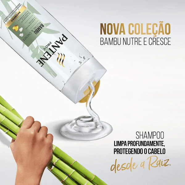 Shampoo Pantene Bambu Nutre&Cresce - 400ml - Imagem 6