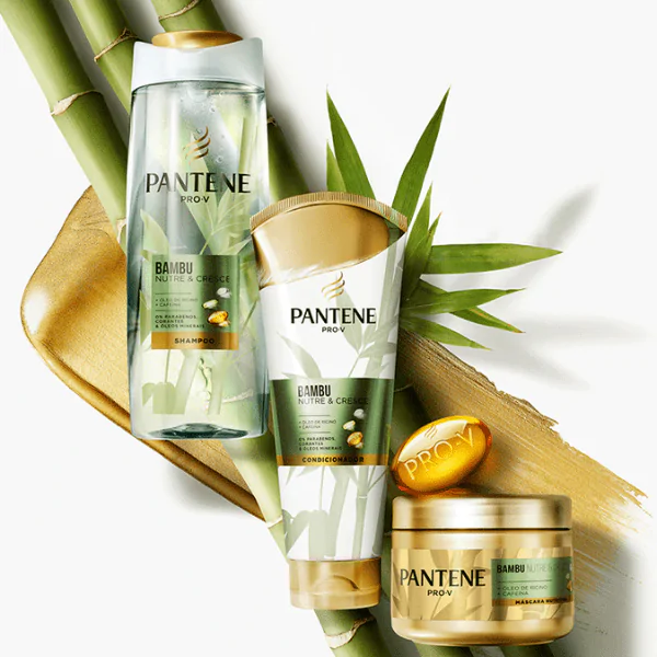 Shampoo Pantene Bambu Nutre&Cresce - 400ml - Imagem 3