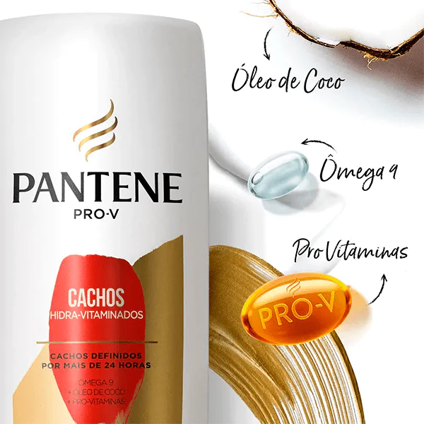 Shampoo Pantene Cachos Hidra-Vitaminados - 400ml - Imagem 2
