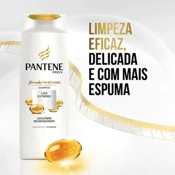 Shampoo Pantene Liso Extremo - 175ml - Imagem 5