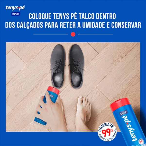Talco Anti-Septico Tenys Pé Tradicional - 130gr - Imagem 4