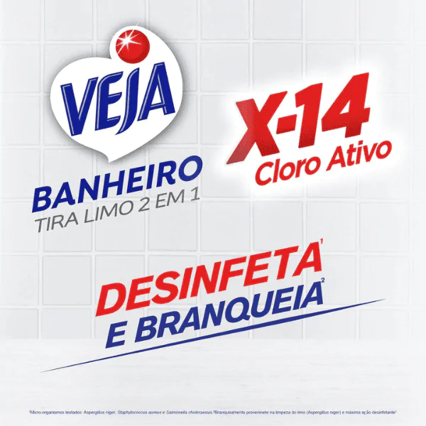 Tira Limo Banheiro Veja X14 Spray Refil - 500Ml - Imagem 2