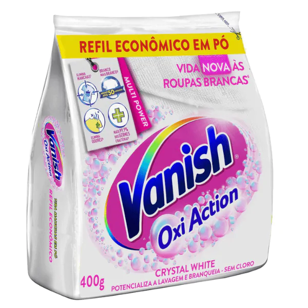 Tira Manchas em Pó Vanish Crystal White - 400gr