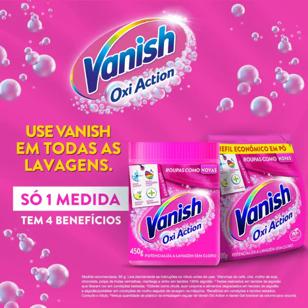 Tira Manchas em Pó Vanish Oxi Action - 400gr - Imagem 2