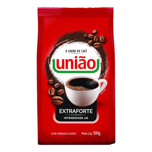 cafe uniao extra forte Café União Almofada Extra Forte - 500gr - Imagem 1