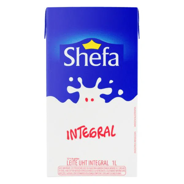 Leite UHT Integral Shefa - 1L - Imagem 1