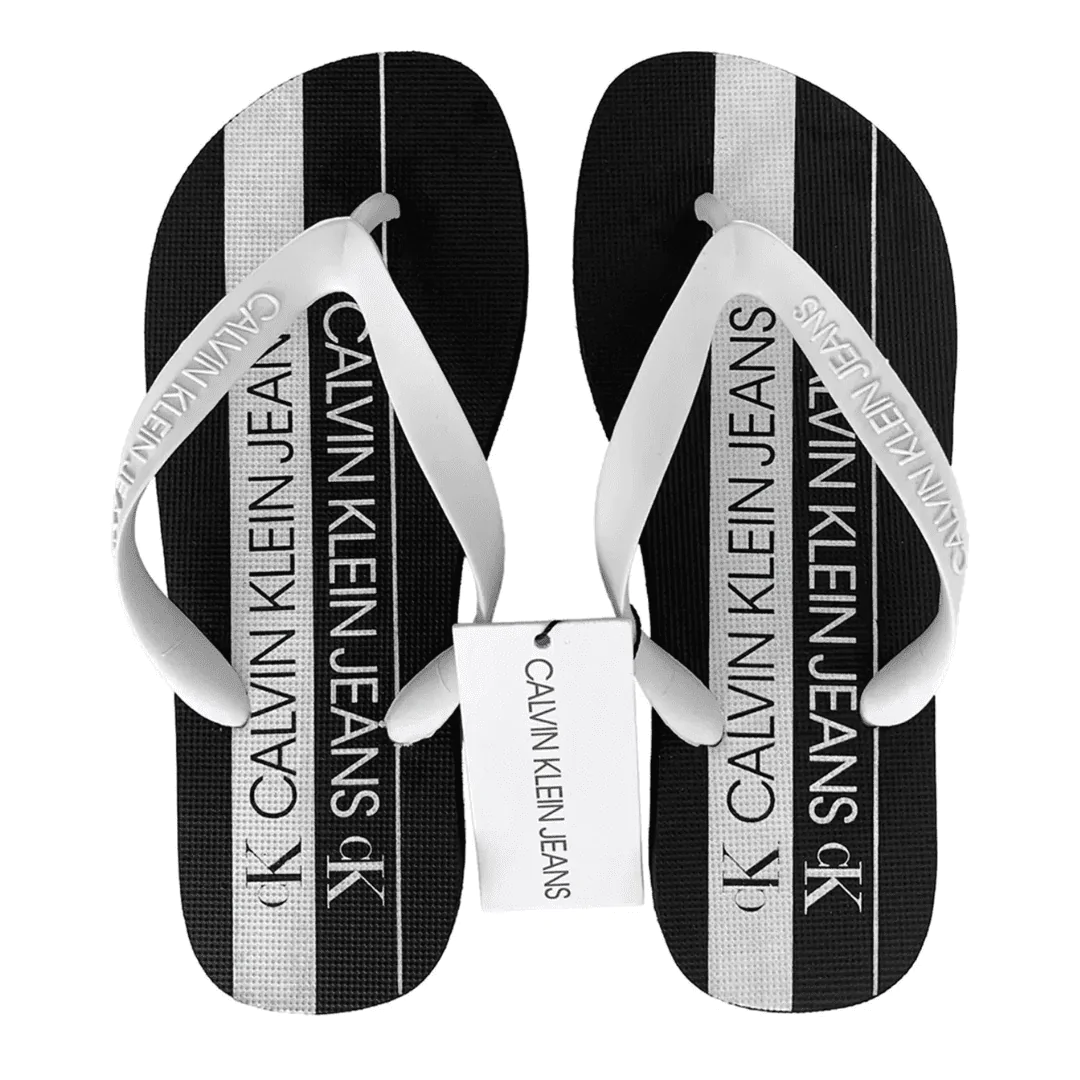 Chinelo  Calvin Klein Positivo Negativo Preto - Imagem 1