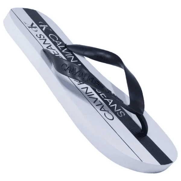 Chinelo  Calvin Klein Positivo Negativo Branco - Imagem 5