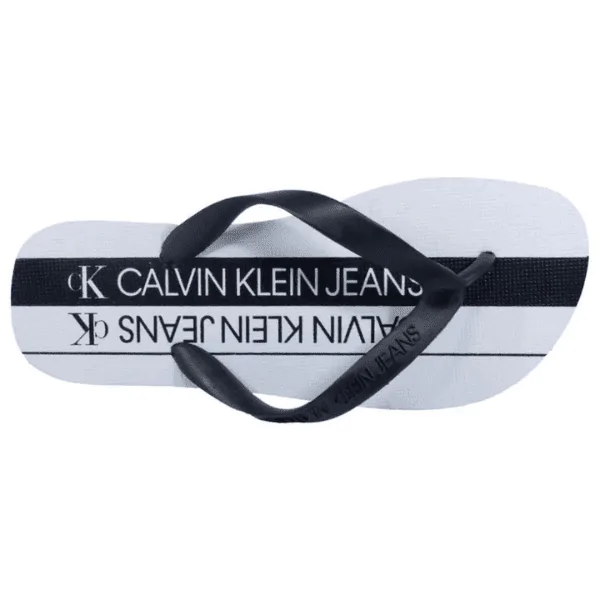 Chinelo  Calvin Klein Positivo Negativo Branco - Imagem 3