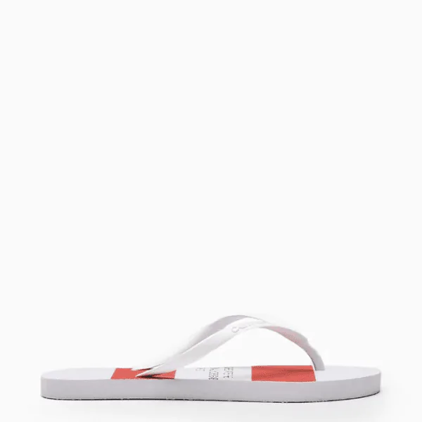 Chinelo Calvin Klein Stripes 1978 Branco - Imagem 4