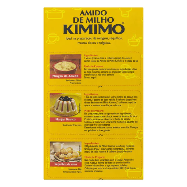 Amido de Milho Kimimo - 500gr - Imagem 2