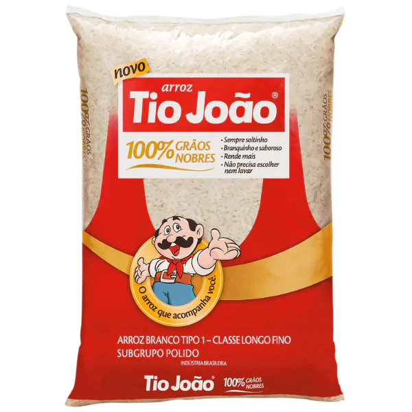 Arroz Branco Tipo 1 Tio João - 5Kg
