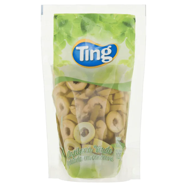 Azeitona Verde Fatiada Ting Pouch - 120gr* - Imagem 1
